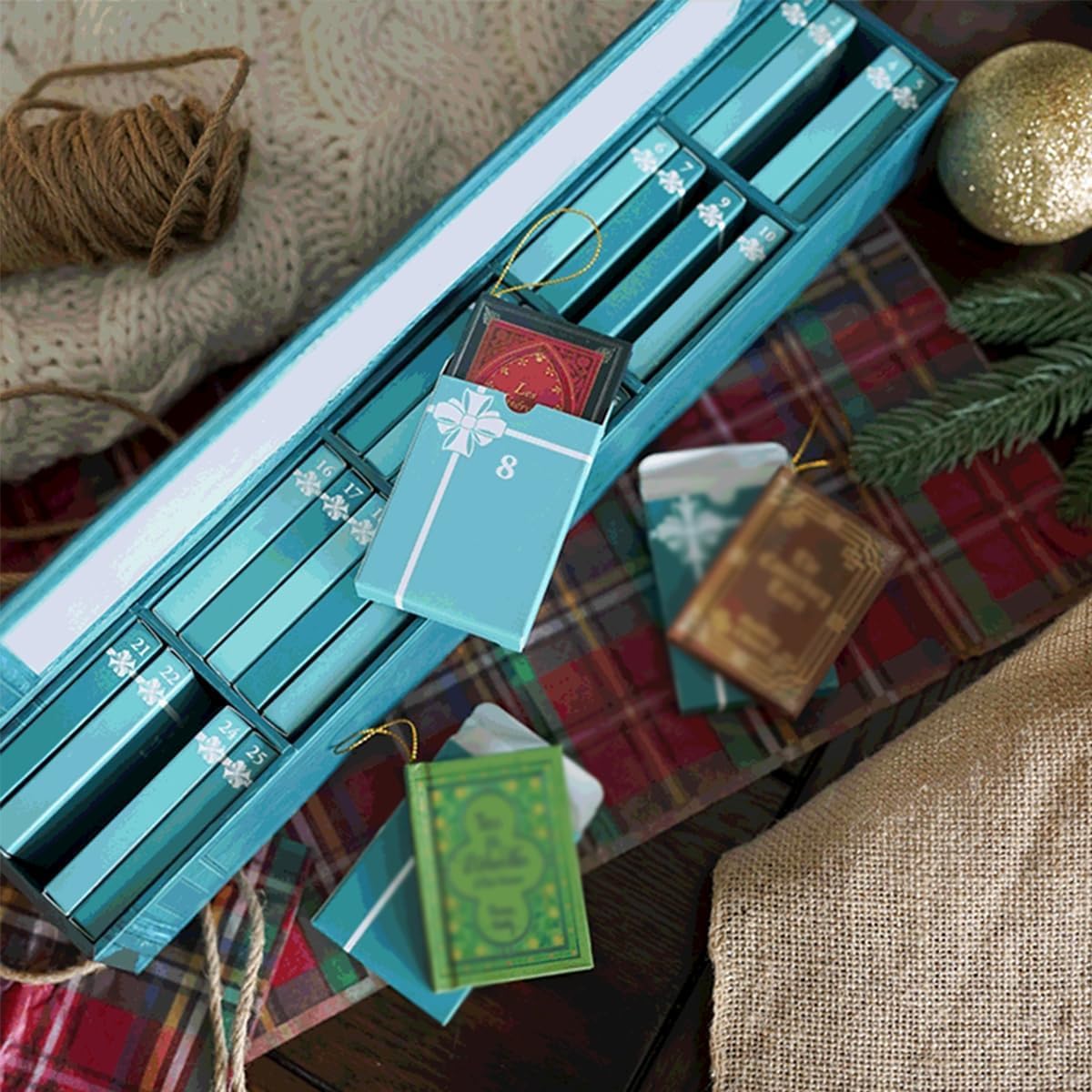 Mini Book Ornament Advent Calendar