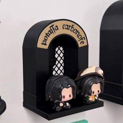 Wizarding Street Diagon-Style Miniature Floating Nook – 3D Printed Magnetic Diorama & Figurine Display Shelf