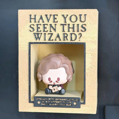 Wizarding Street Diagon-Style Miniature Floating Nook – 3D Printed Magnetic Diorama & Figurine Display Shelf