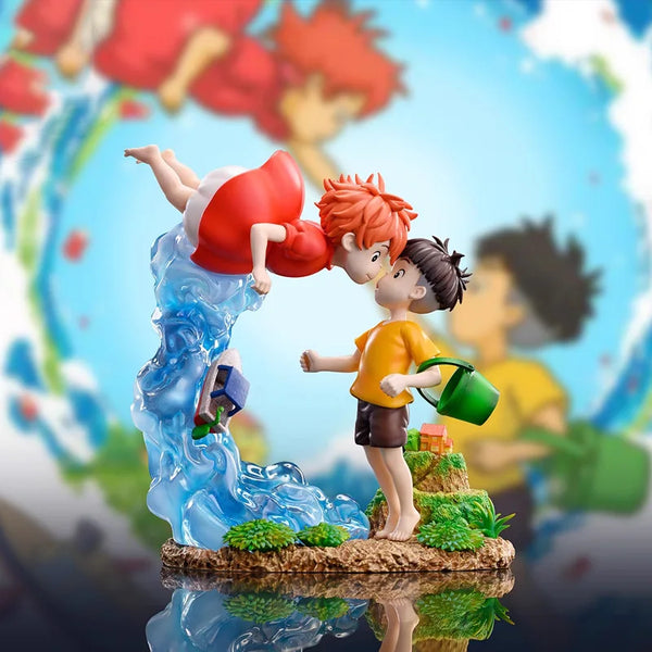 崖の上のポニョ Sosuke Ponyo ポニョ、宗介好きぃ 彫刻フィギュア S16f45e11f44c40ac8ca3c66e7cec1