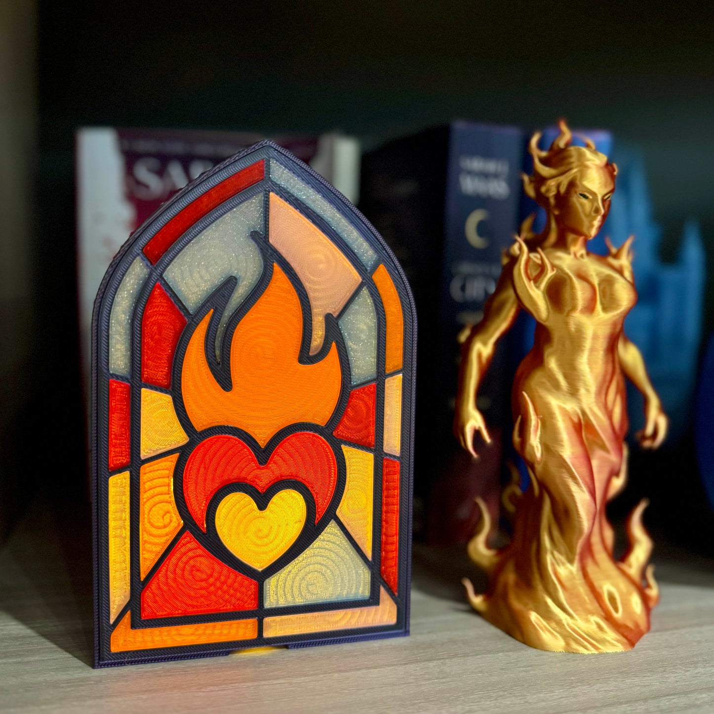 Fireheart 3D-Printed Light Sculpture - TOG Inspired