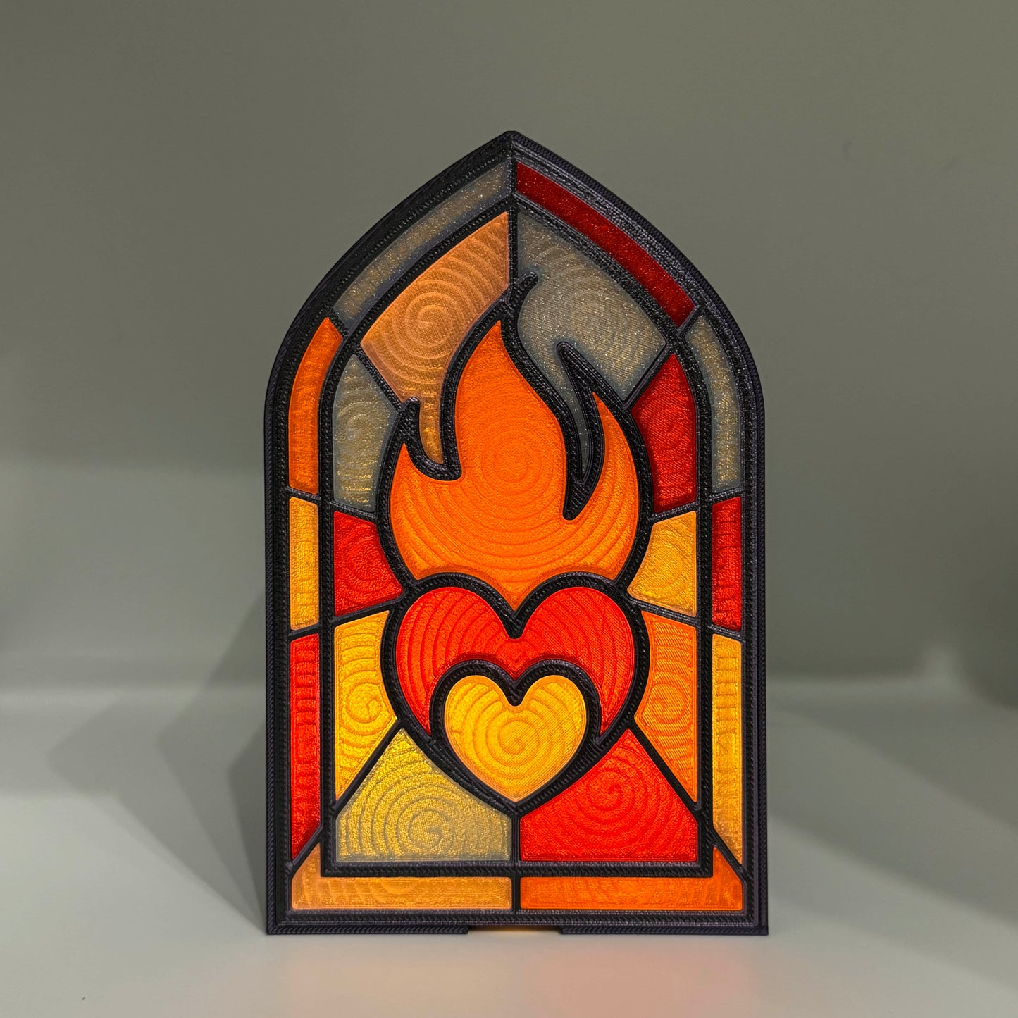 Fireheart 3D-Printed Light Sculpture - TOG Inspired