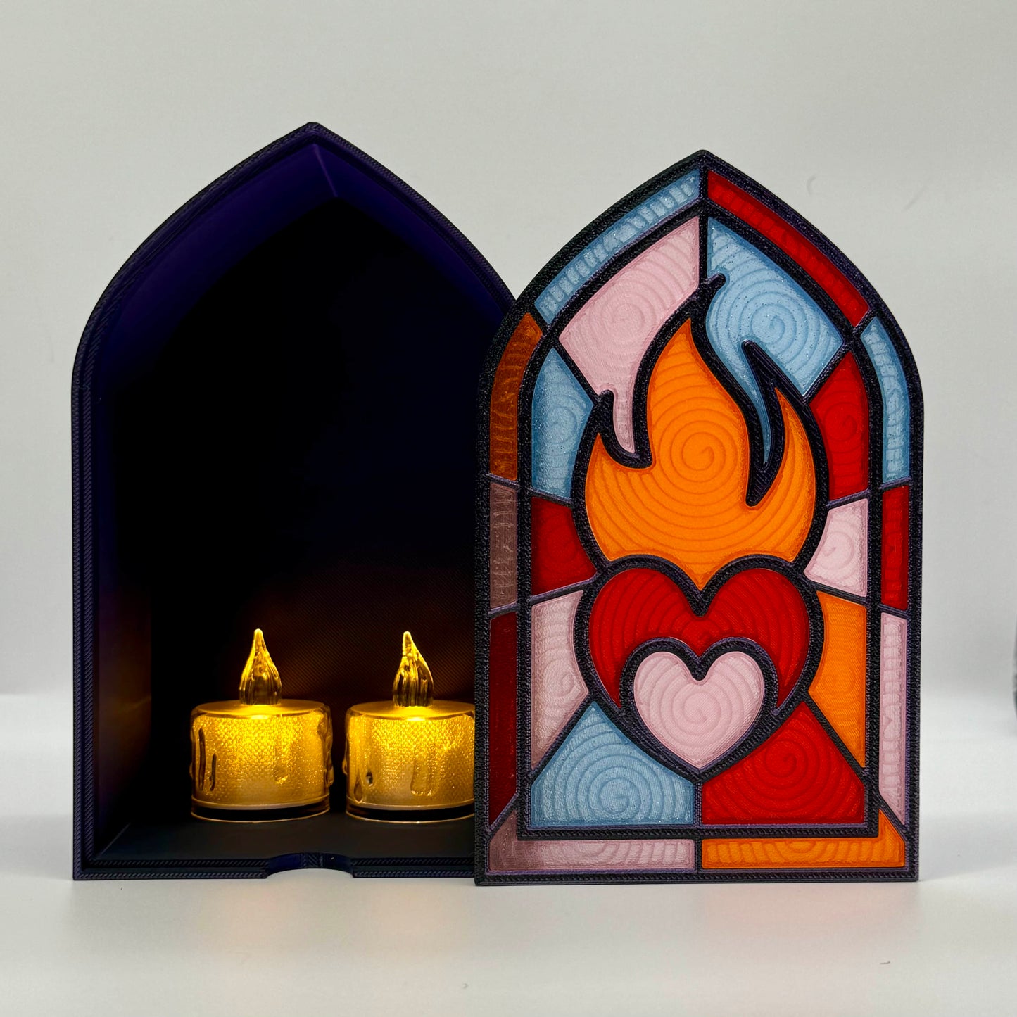 Fireheart 3D-Printed Light Sculpture - TOG Inspired